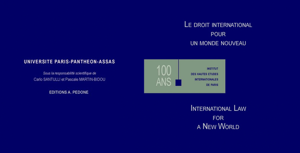 Visuel d'illustration - Le droit international pour un nouveau monde / International Law for a New World